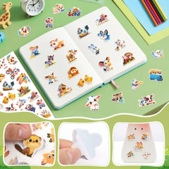 Lckaent farm animal foam stickers, playful dogs and ducks for crafts