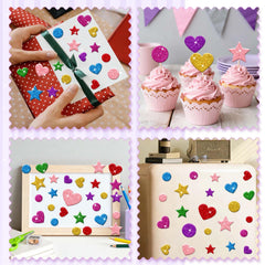 Lckaent notebook stickers enhance planners with colorful dimension.
