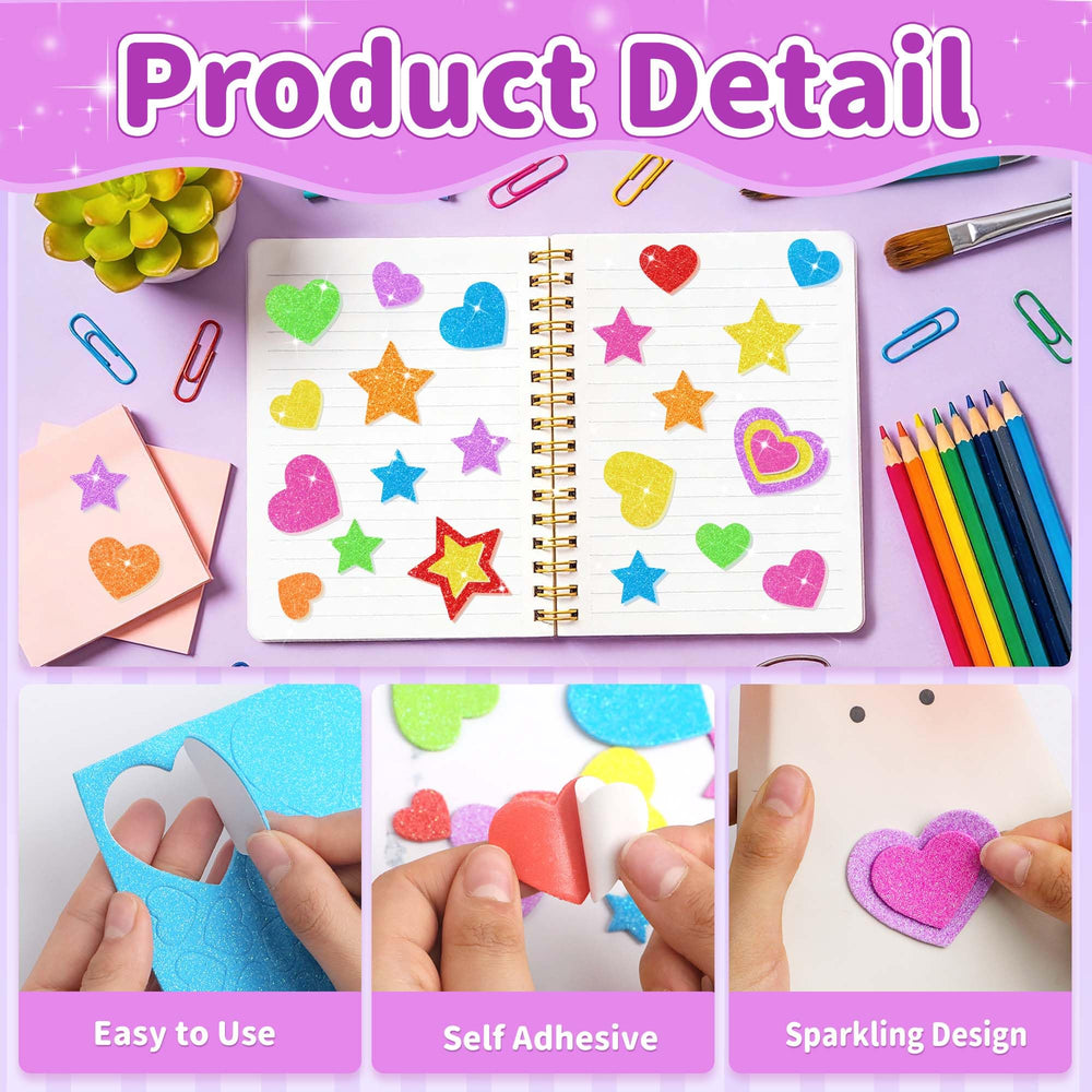 Lckaent self-adhesive backing saves glue and mess
