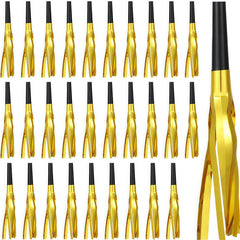 LCPQMZGH gold fringe noise maker, 6 inches, ideal for festive celebrations.