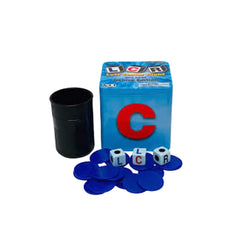 LCR Deluxe Edition showing 24 large chips for easy counting and fast rounds.