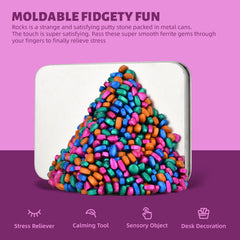 LCVUUK 600 pebbles desktop toy aids focus through tactile play.