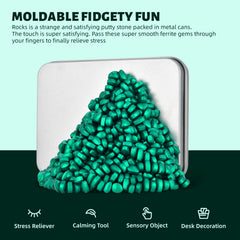 LCVUUK Putty Rocks weak magnetic pebbles for reshaping play.