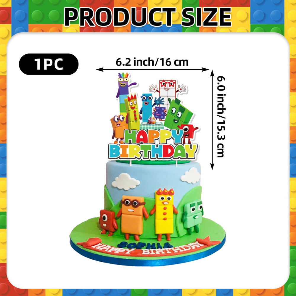 LDAKZFV birthday party supplies pack for themed cake