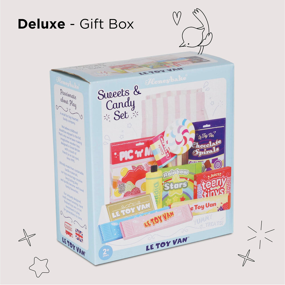 Le Toy Van cotton bag keeps the set neatly stored and portable