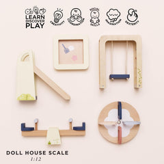 Le Toy Van seesaw promotes cooperative play and balance among mini friends