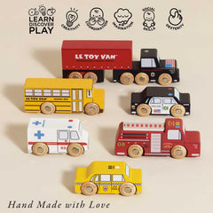 Le Toy Van New York car set police car adds safe imaginative city moments