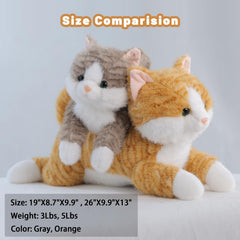 Leahaoe large weighted cat design is kid-friendly and comforting.
