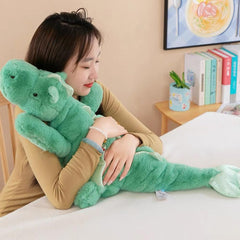 Leahaoe weighted dragon plush 43.3-inch option provides substantial sleep companion