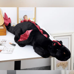 Leahaoe soft fabric dragon plush close-up highlight durable, cozy surface