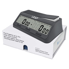 LEAP Chess Clock 9921 front view with large screen for quick timing adjustments
