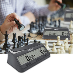 LEAP Chess Clock 9921 move counter display aiding game tracking