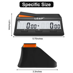 LEAP Chess Clock bonus-delay settings enable smooth Fischer-style timing