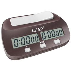 LEAP Chess Clock digital timer side view for quick, precise timing reference
