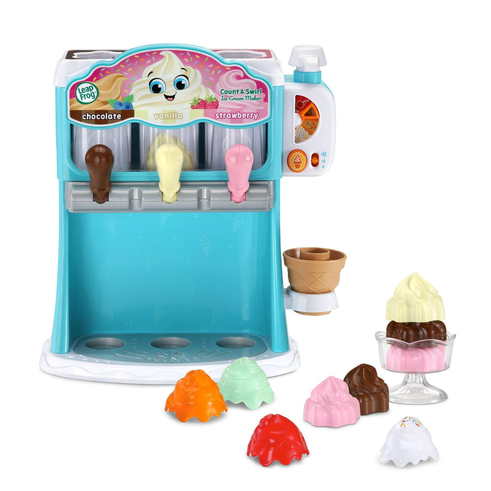 Imaginative play with LeapFrog Count and Swirl encouraging social and math skills