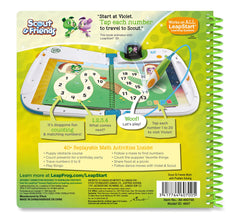 LeapFrog LeapStart 3D Scout and Friends Math Book tap-action scene with stylus