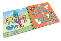 Closeup of interactive stickers from LeapStart book enabling immersive learning.