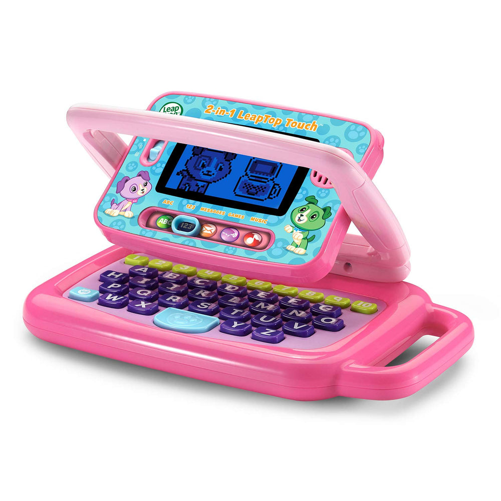 LeapFrog LeapTop Touch Pink pretend emailing Scout for imaginative play