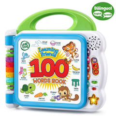 LeapFrog Learning Friends 100 Words Book pages are touch-responsive for vocabulary discovery.