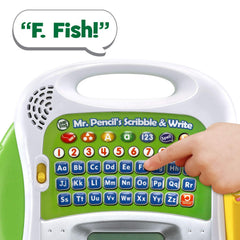 Tap to animate letters and shapes with Mr. Pencil Scribble and Write for fun reinforcement.