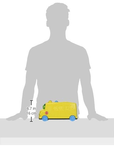 Toy layout showing driving wheel, ignition knob and bead roller for play