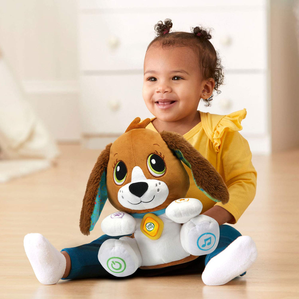 LeapFrog Speak and Learn Puppy demo batteries included for quick setup.