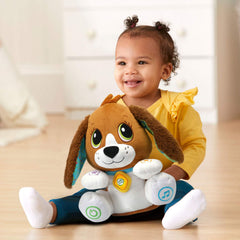 LeapFrog Speak and Learn Puppy demo batteries included for quick setup.