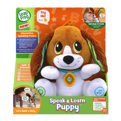 LeapFrog Speak and Learn Puppy songs reinforce language through music and rhythm.