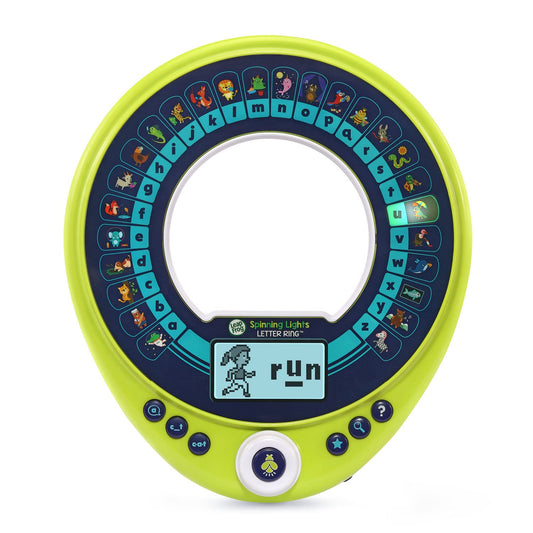 LeapFrog Spinning Lights Letter Ring with Sparky lights letters to boost early phonics familiarity.