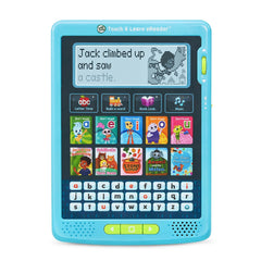 LeapFrog eReader Teal front view, engaging early readers with interactive features