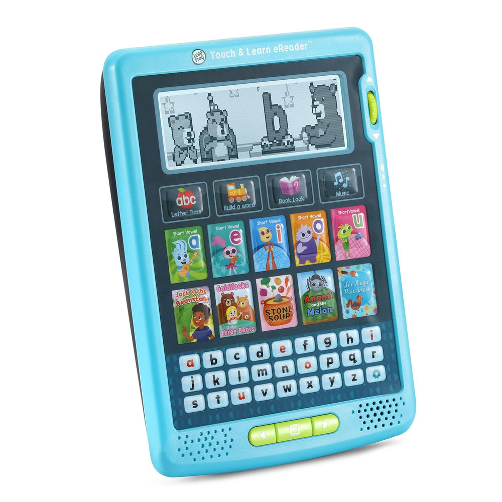 LeapFrog eReader Teal story-time screen for read-along and listening activities