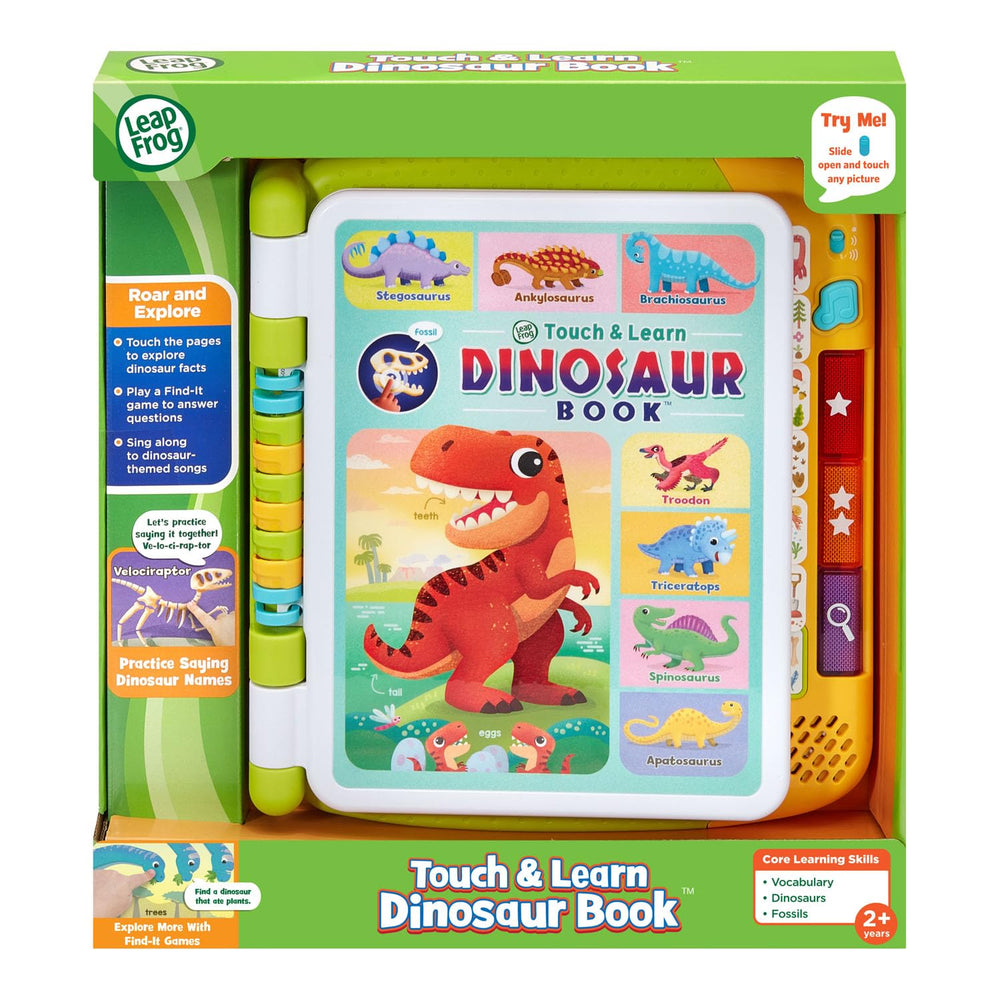 LeapFrog Touch and Learn Dinosaur Book demo batteries included for quick setup