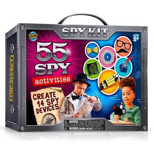 Learn & Climb Kids Spy Kit: gadget assembly in action for imaginative play