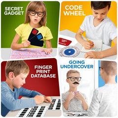 Learn & Climb Kids Spy Kit: fingerprint lab tools for real-world observation and deduction
