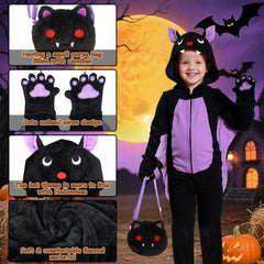 Learn2M bat costume wings extending from arms for easy movement