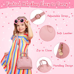 Learn2M Play Purse inside view with makeup kit for pretend beauty play