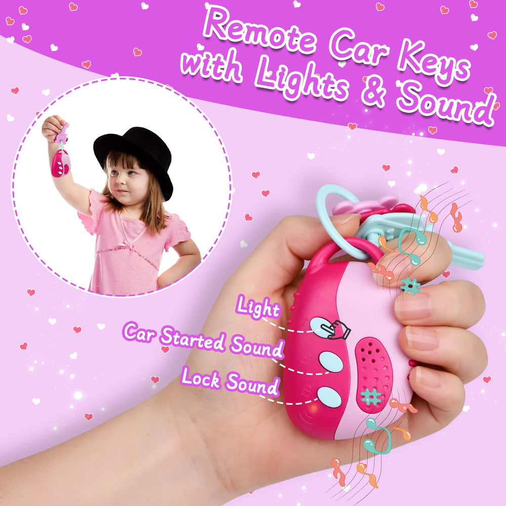 Learn2M Purple Play Purse Car Keys with light and sounds.