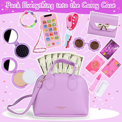 Learn2M Purple Play Purse Wallet for pretend budgeting and storage.