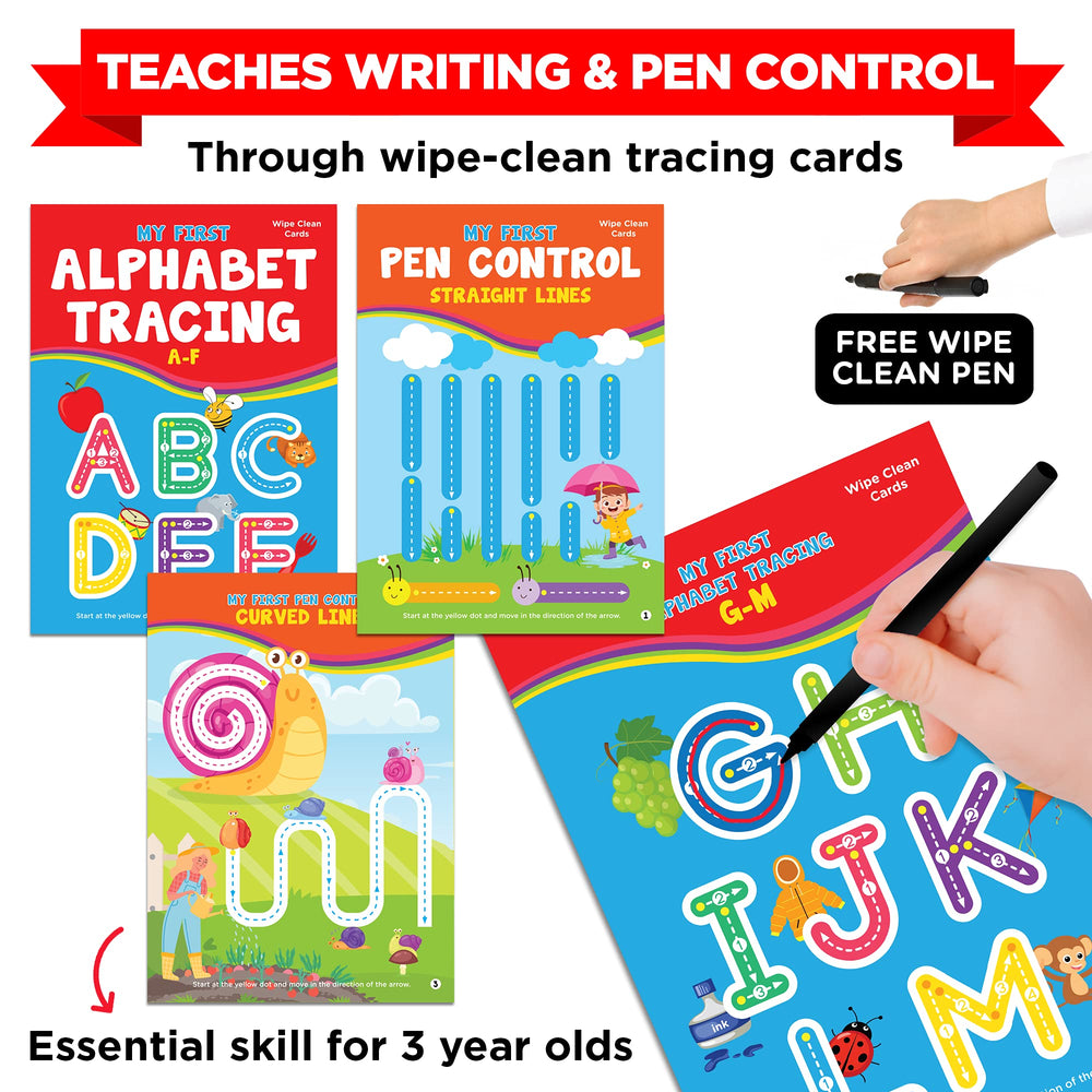 Learnabee tracing chart for first pen control and early writing practice.