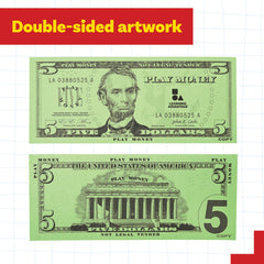 LEARNING ADVANTAGE budget-and-savings-play-money: makes chore rewards and saving goals tangible.