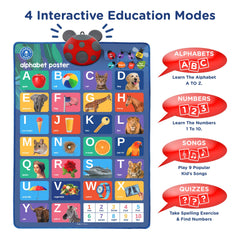 LEARNING BUGS numbers mode teaching digits 1 to 10 through touch