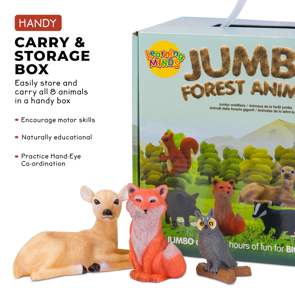 Learning Minds long-eared owl figure enhances pretend learning about habitats.