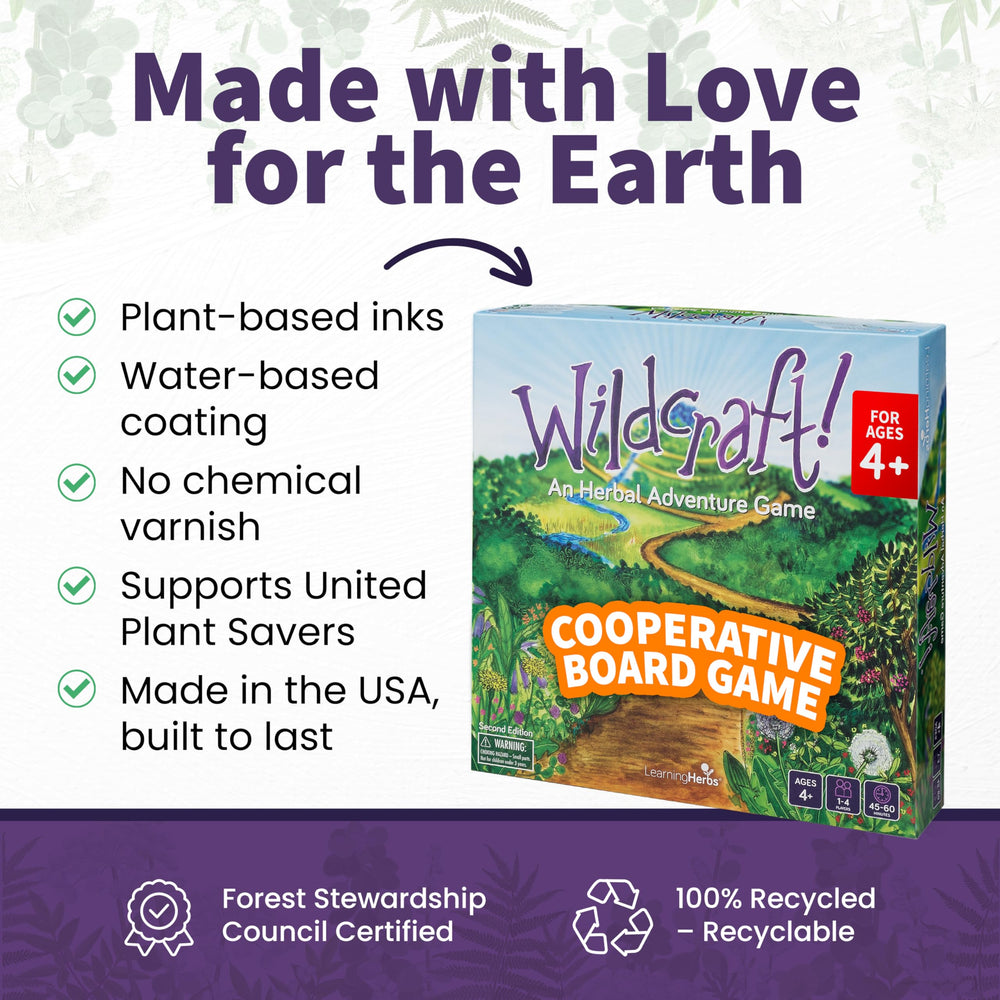 LearningHerbs Wildcraft sustainable materials highlight eco friendly design