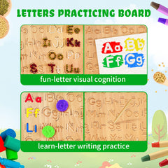 LearnToy tracing board close-up emphasizes smooth edges and safe craftsmanship.