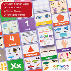 Learnworx durable cards are thick and kid-friendly for rough play.
