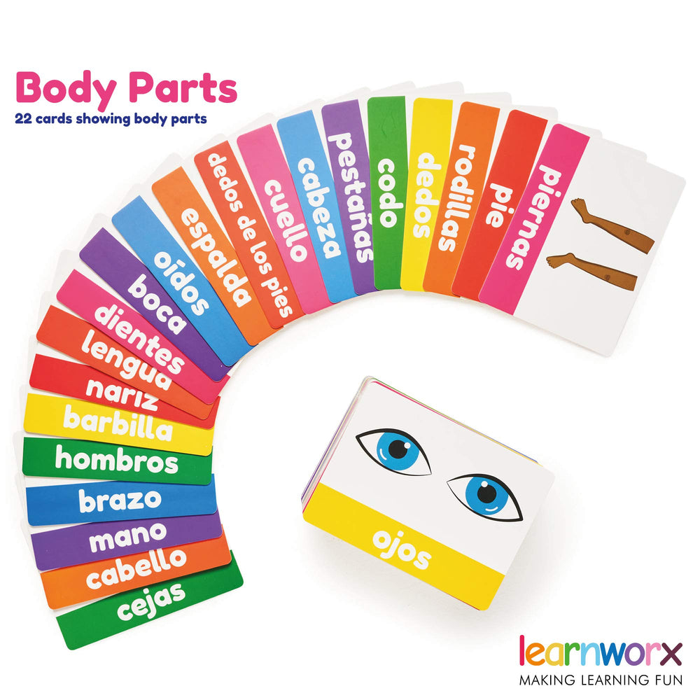 Learnworx large-format cards offer easy-to-see visuals for toddlers.