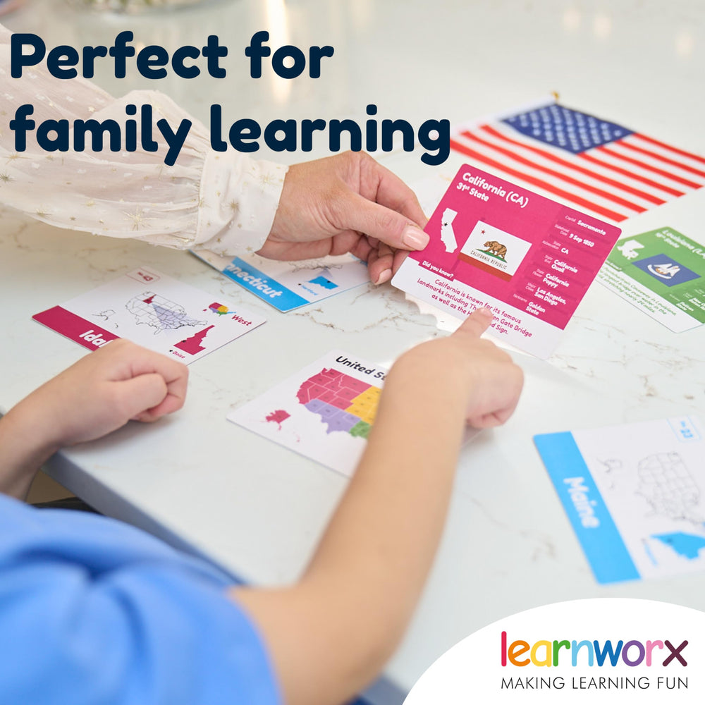 Learnworx summary card consolidates key facts for quick review.