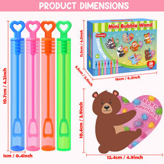 LEASEN colorful bubble wands in four hues add visual fun to playtime.