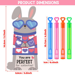 LEASEN cute animal cards hug the bubble wand for a playful moment