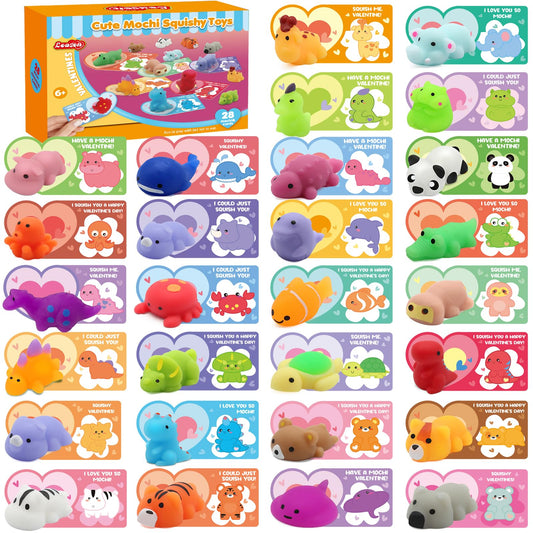 LEASEN Valentine mochi squishies pack for tactile play and gifting